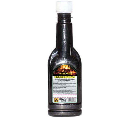 Розпалювач для вугілля (рідина) TM LEDOCOOL 250 мл.
