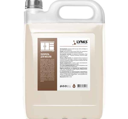 Поліроль для меблів ТМ LYNKS LABORATORIES 5 л
